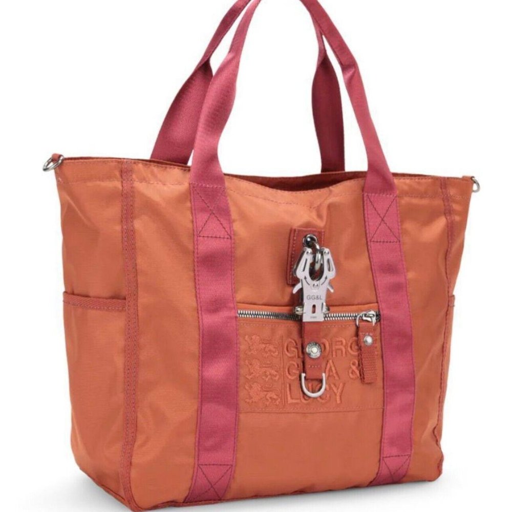 021 George Gina & Lucy Bagflip 15 Utility Tote Bag In AMBER Removable Strap - Picture 2 of 14